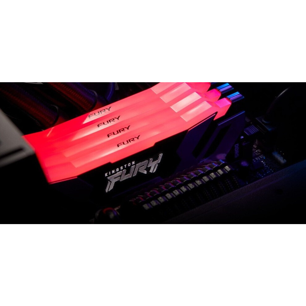 Оперативная память 32Gb DDR5 6400MHz Kingston Fury Renegade RGB (KF564C32RSAK2-32) (2x16Gb KIT)